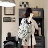 Large Capacity Sport Racket Storage Backpack Lightweight Drawstring Fitness Bag  Women
