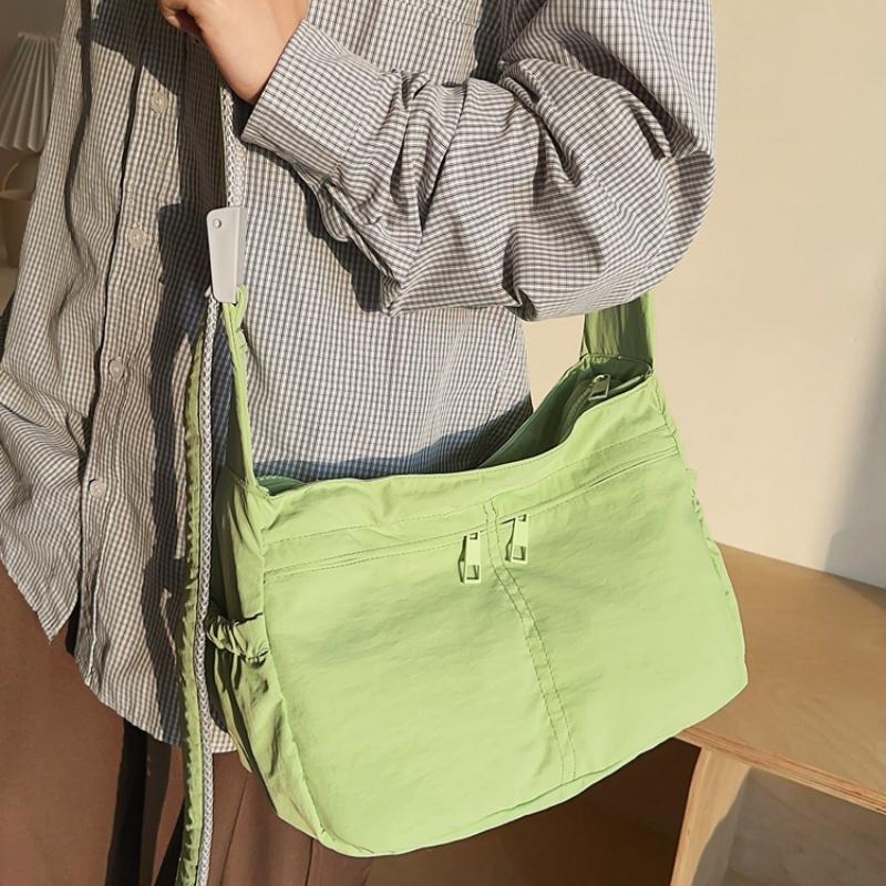 Solid Casual Interior Compartment Crossbody Bags Sewing Thread 2026  Bags for Women Soft Zipper Nyl Women's Handbags