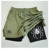 Muay Thai Kick Boxing MMA Shorts Spider Men Women Unisex Double Layer Quick Dry Breathable Training Sport Gym Fitness Workout