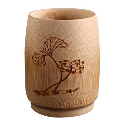 Chinesische Retro-Bambus Natürlicher Bambus Trinkbecher Bier Saft Becher Holz Teetasse Karbonisierung Sake Becher Bambus Kunsthandwerk