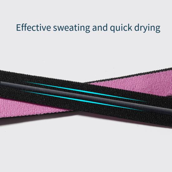 Elastic Sports Headband Silicone Non-Slip Breathable Sweatband Moisture-wicking Running Headband for Yoga Fitness