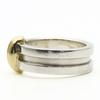 Gebraucht TIFFANY&Co. Ring Nut 3 Reihen EU#51.5 Silber925/K18 Gelbgold 8.9g Silber Gelbgold Kombination