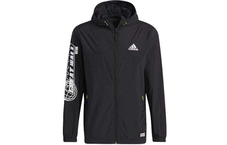 Adidas Jackets Men s Black Hooded Moderate HB8917 S