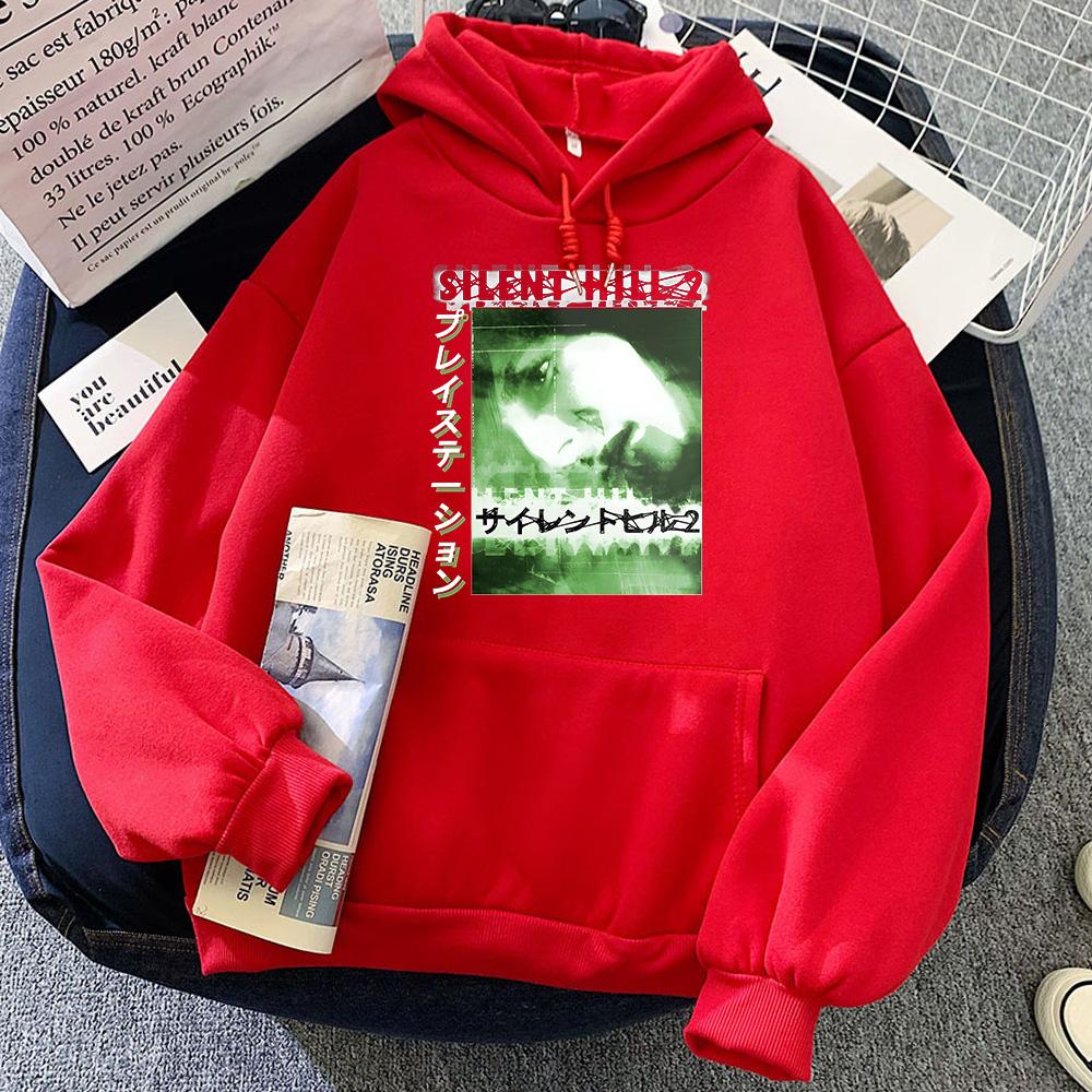 Silent Hill Horror Game Classic Graphic Hoodies Pop Vintage Sweatshirt for Autumn/Winter Gothic Clothing Moletom Pullovers