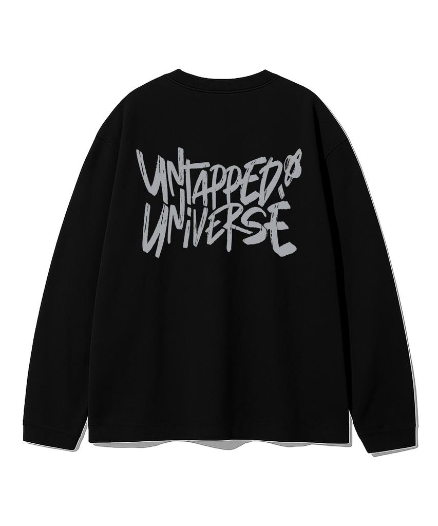UNTAPPED STUDIO Universe Lettering Oversized Long Sleeve T-Shirt 6 Colors (Type B)