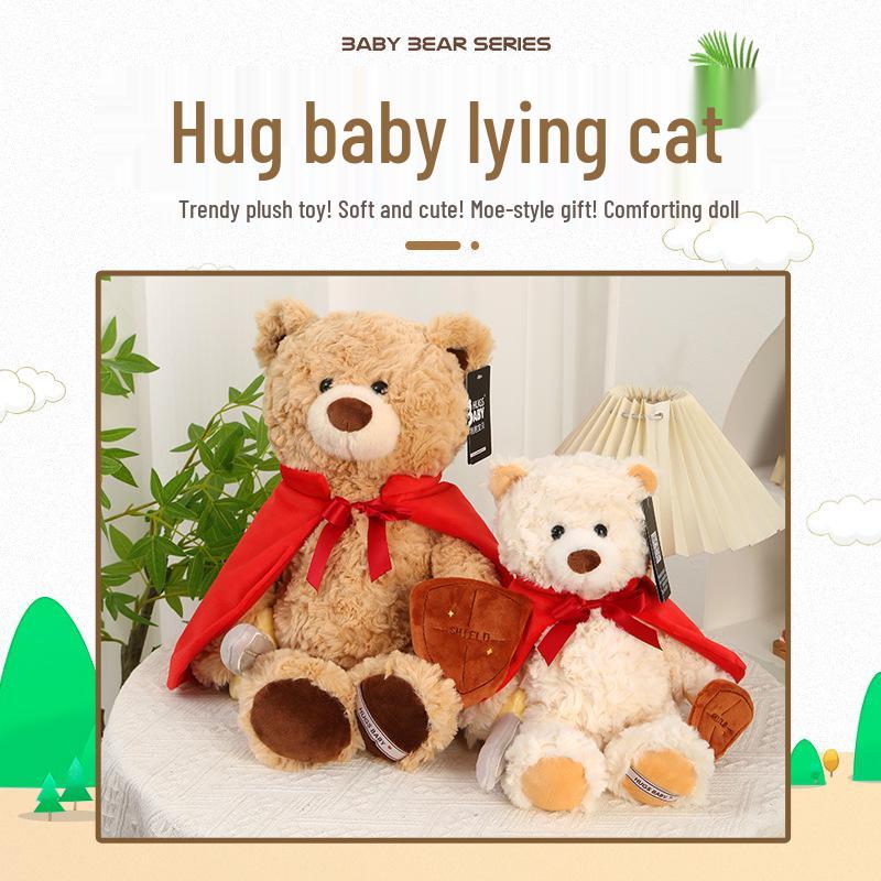 Warrior Bear Plush Toy: Teddy Bear Doll for Baby Cuddles and Kids' Birthday Gift