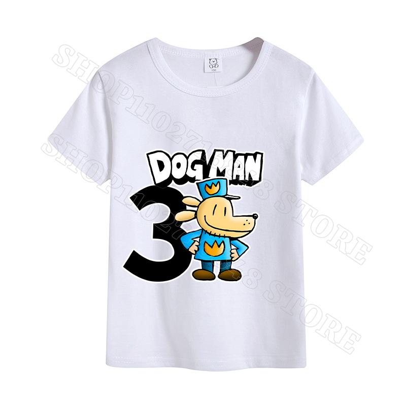 Dog Man Unisex T-shirt Summer Clothes Cotton Comfortable Short Sleeves Birthday Tops Cartoon Anime Graphic Print T Shirts Gifts