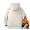 Men's Tie-Dye White Duck Down Jacket - Winter Warmth, Thick & Versatile, Plus Size Loose Casual Outerwear