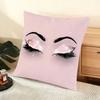 Beauty Makeup Eyelash Cushion Cover Soft Short Plush Pillow Cover Smooth Cozy Texture Aesthetic Cushion Case Home Decor
