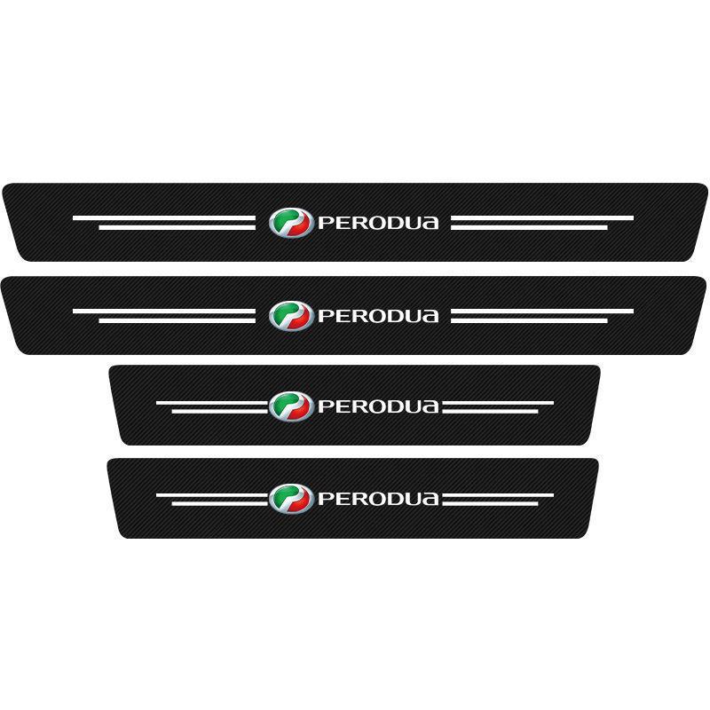 Universal Carbon Fiber Leather Anti-Scratch Car Sill Strip for Proton