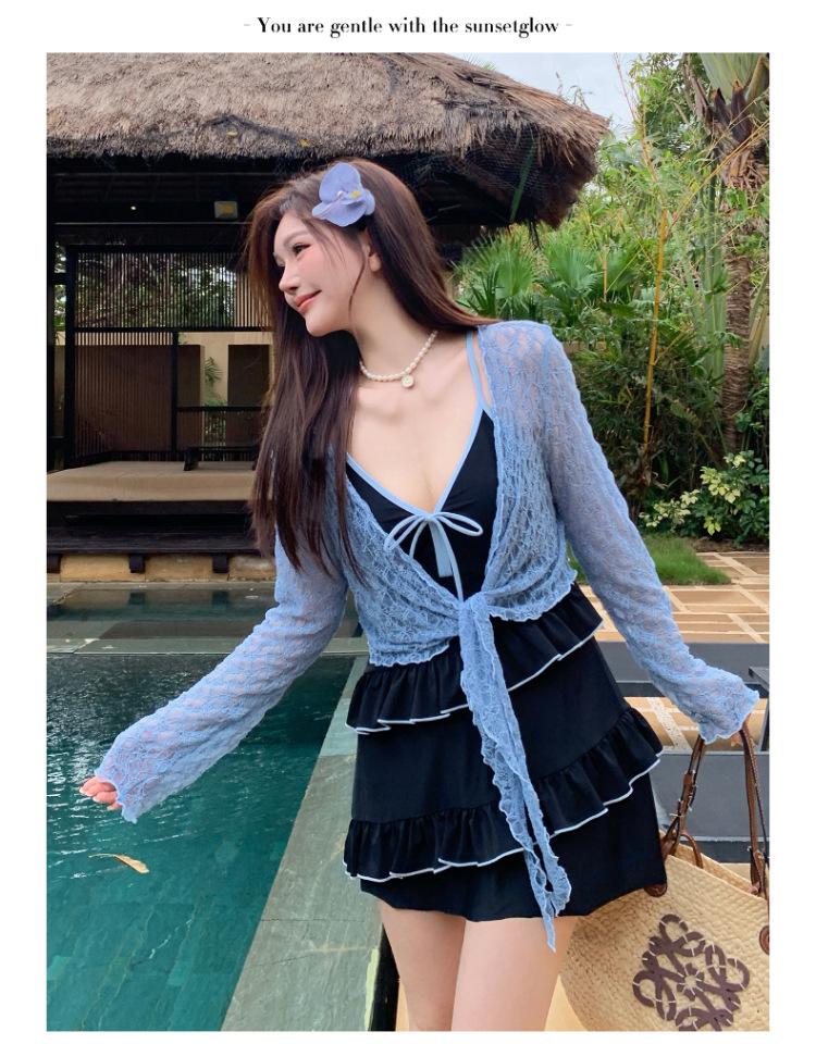 2025 Damen Übergröße Einteiler Rock Badeanzug - Stilvoller Frühjahrs-Überwurf für kurvige Figuren