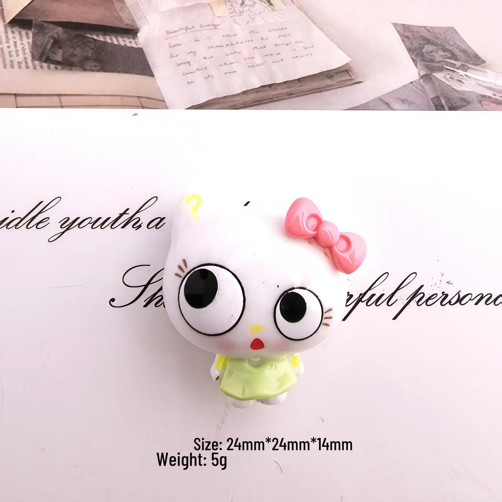 Cute Cat Resin Patches for DIY: Hair Clips, Phone Cases, Keychains, Crocs