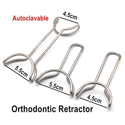 Dental Orthodontic T Shape Retractor Mouth Gag Opener Teeth Retractor Double Ends Dentist Orthodontic Instrument Tooth Whitening