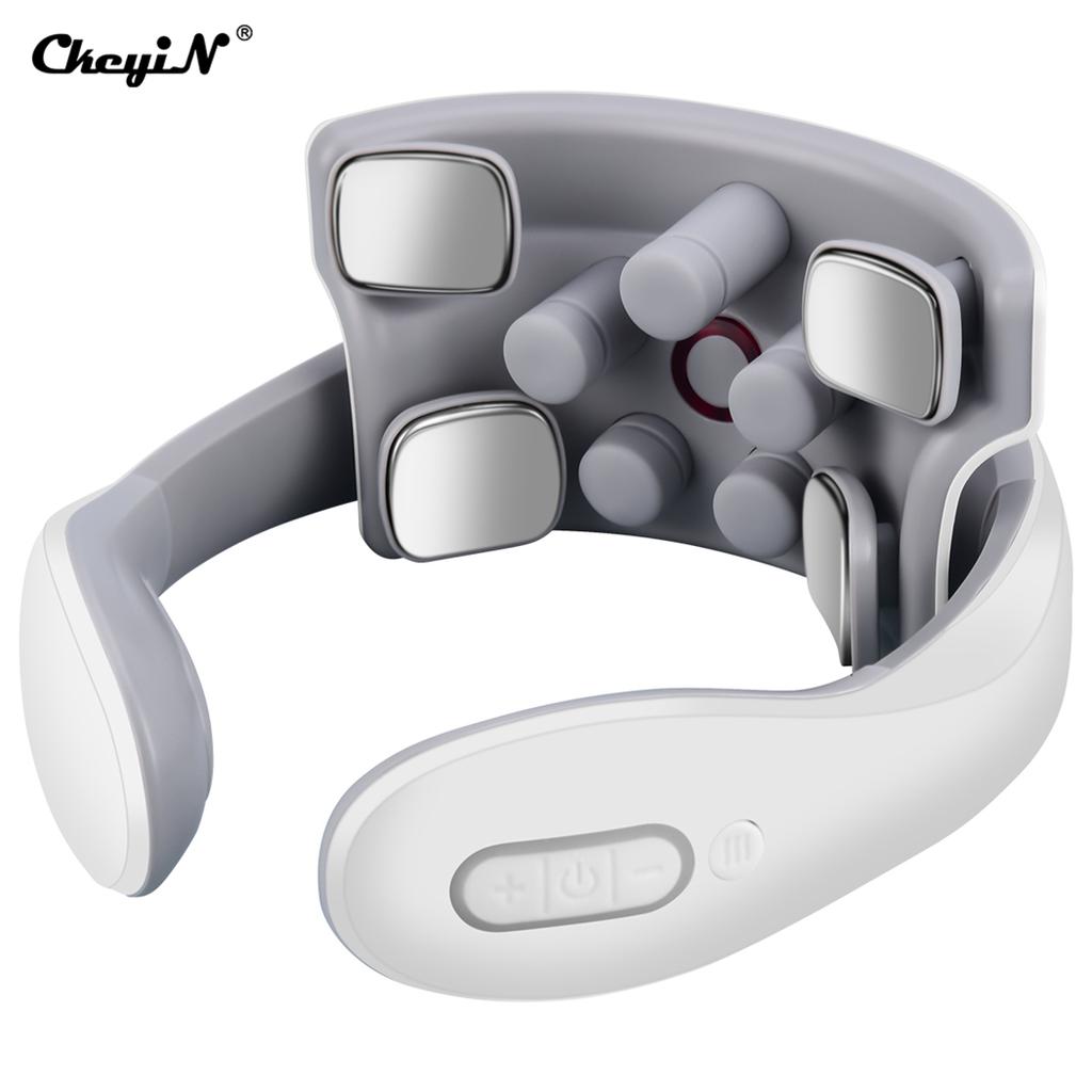 CkeyiN Массажер для шеи Электрический низкочастотный импульсный шейный ...