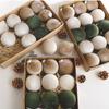 Christmas Tree Ornaments Velvet Balls Set 15 Pieces with Shatterproof Material for Tree Garland and Wreath Holiday Decor