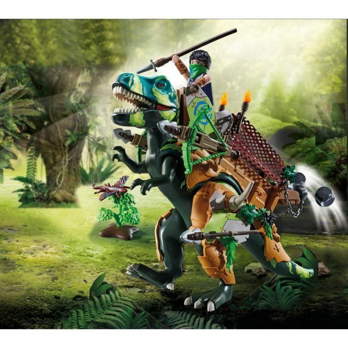 PLAYMOBIL - Dino Rise - Tyrannosaure et soldat - Multicolore - 83 pièces