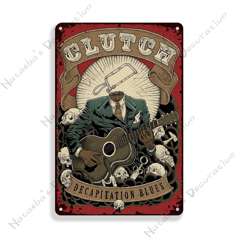

Классический блюз Металлическая жестяная табличка Музыкальный металлический постер Декор для стен гаража кафе Старомодная металлическая табличка Винтажный постер Настенная тарелка 20x30cm