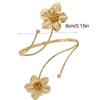 Enamel Glaze Flower Bracelet Floral Armband Elegant Open Arm Bangle  Gift
