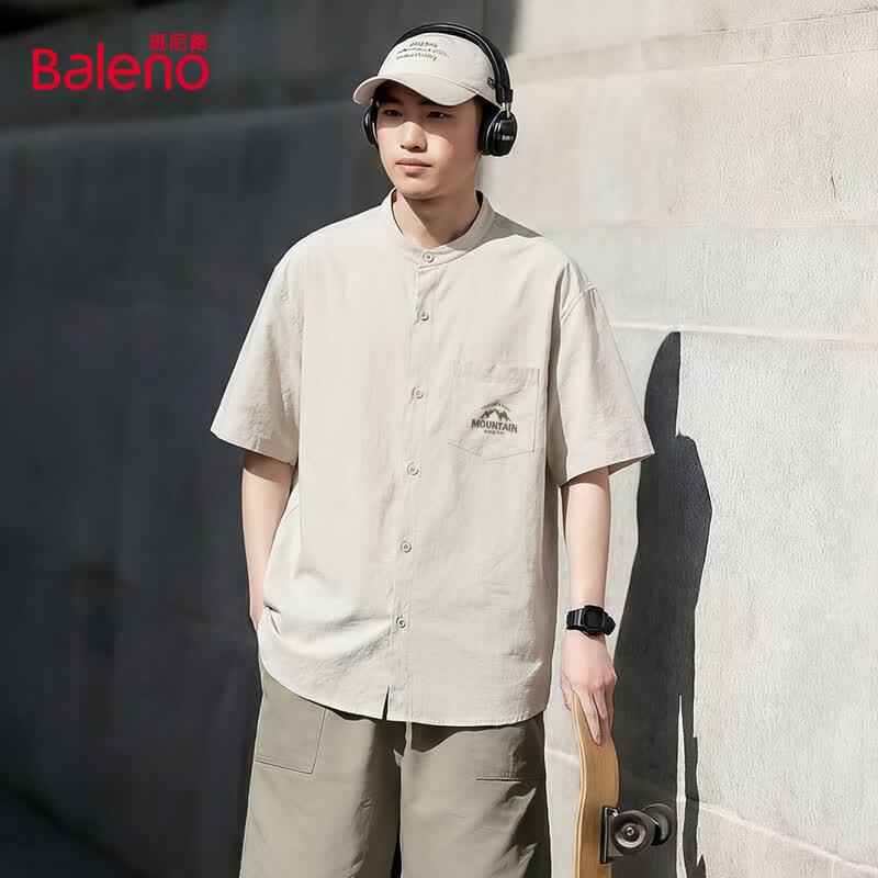 Baleno Men s Relaxed Fit Short Sleeve Shirt L