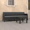 Day and Night - Day and Night Garden Furniture Set 2 Pieces Cushions PP Rattan Anthracite Gray