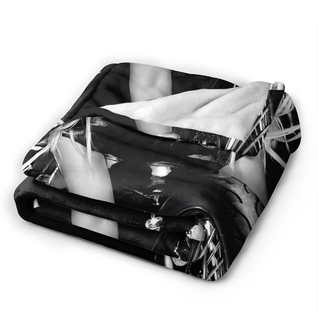Lady Singer Rock Album Gagas Blankets Flannel Textile Decor Y2K Tour Multifunction Soft Throw Blanket for Bedding Throws