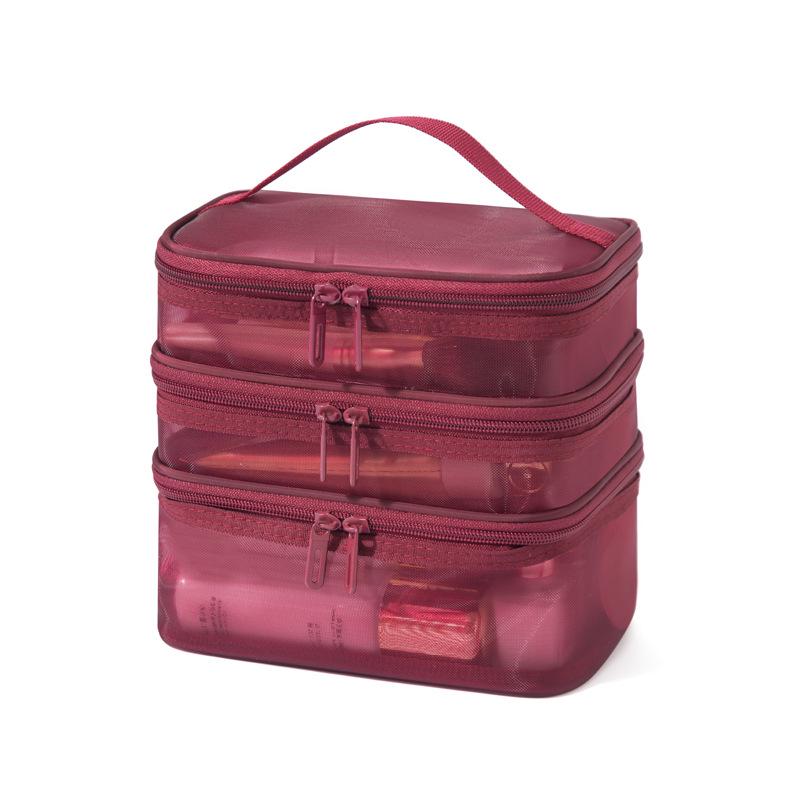 Portable Large-Capacity Toiletry and Cosmetic Bag with Palace Style and Optional Logo