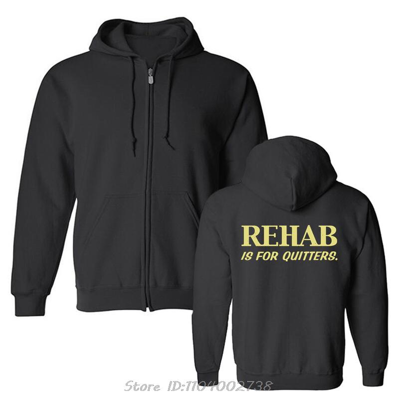 Funny Rehabilition Wine Beer Rehab Is For Quitters Hoodie Style Shirts Men Clothing Pullover Sweatshirt Harajuku Oversized Hoody