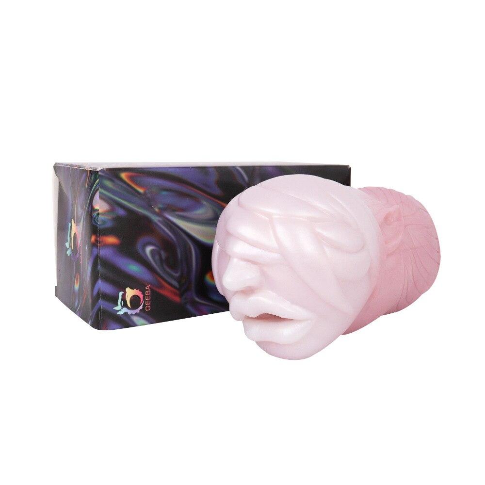 Cupă de masturbare buzelor Mucegai din silicon moale Masturbator masculin Jucării sexuale pentru adulți Vagin anal de buzunar Jucărie de suflare gay