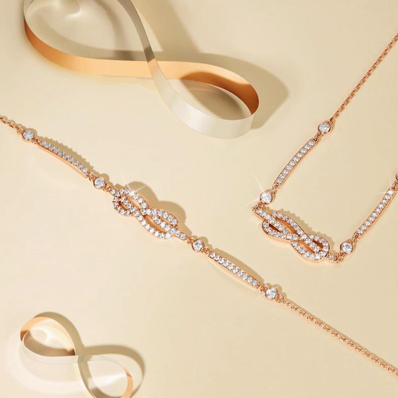 Emporio Armani LOVE Series Infinity Symbol Love Bracelet Women's Rose Gold EGS3109221 F basic packaging-brand original box