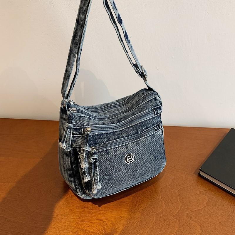 Trend Denim Bag 2025 New Girls Outdoor Leisure Shoulder Bag Foreign Style Small Bag Korean Version Fashion Messenger Bag