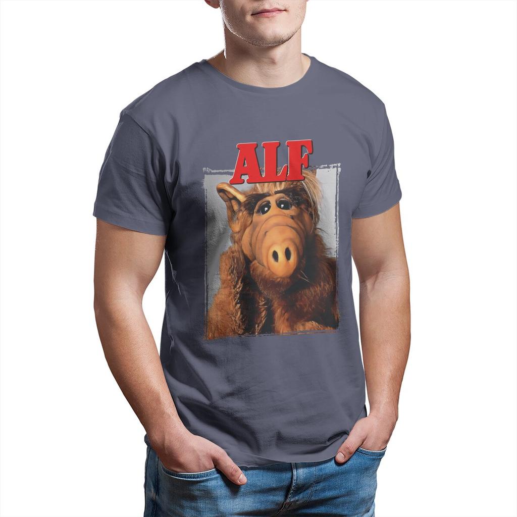 Alf Gordo Shumway TV Sitcoms Unisex T-Shirt für Herren Baumwolle Vintage T-Shirts Tees Kleidung 2024 Neuankömmling