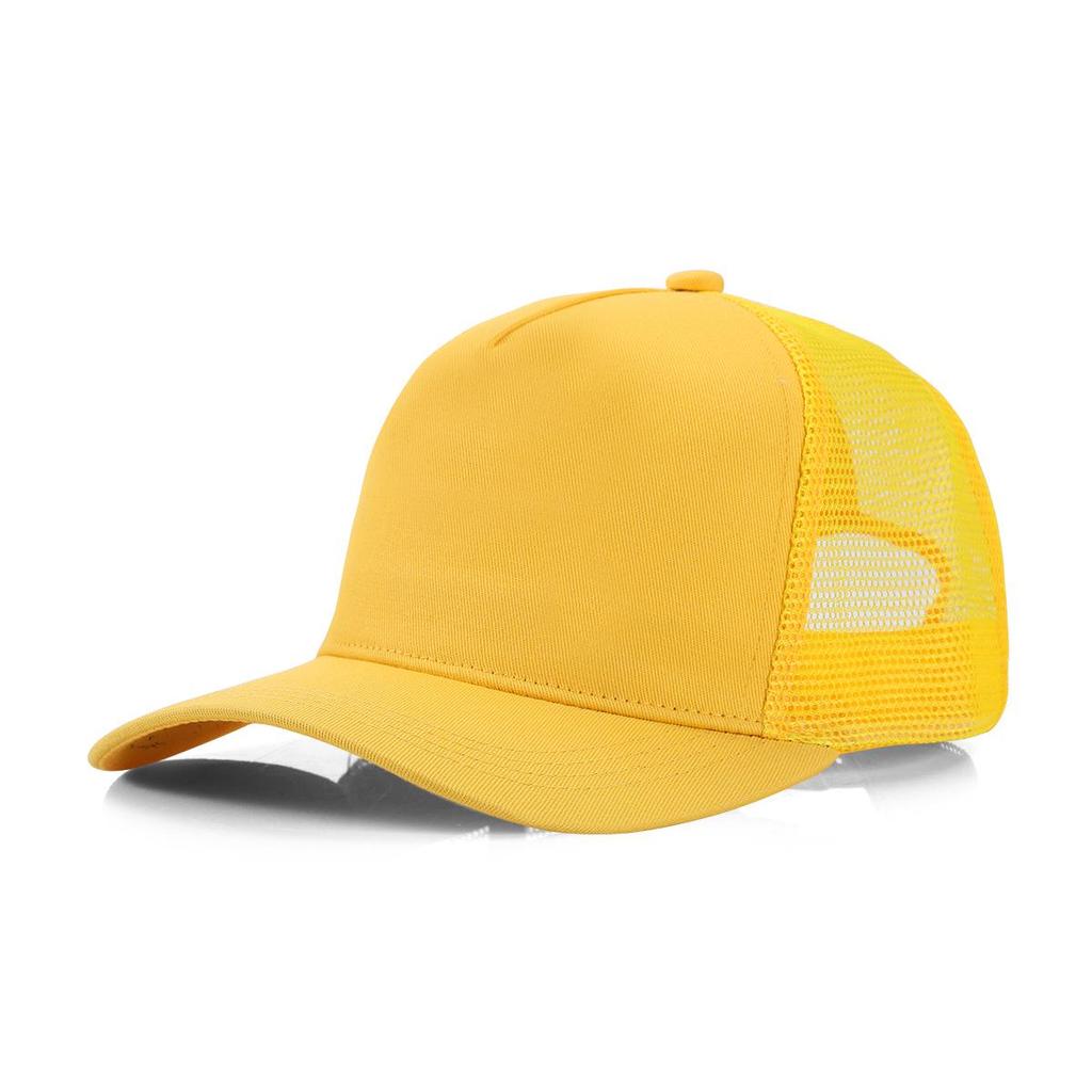 Berretto da Baseball a Cinque Pannelli in Rete Estivo con Logo Ricamato - Cappello Traspirante Protezione Solare per Uomo e Donna