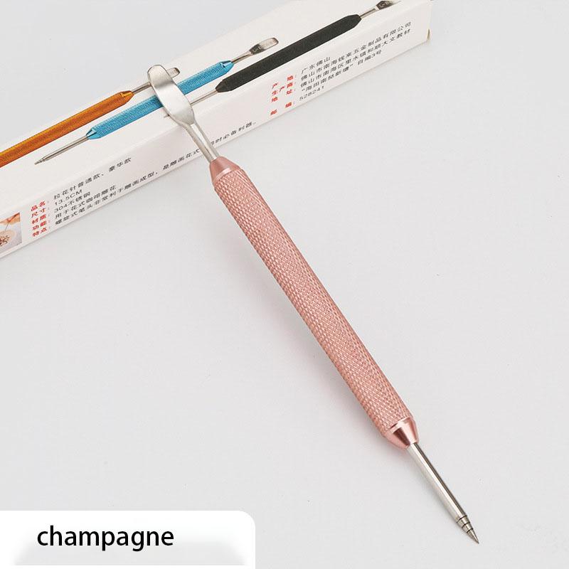 Kaffepenn i rustfritt stål med blomstermønster, gravert pinne, cappuccino, latte, kaffedekorativ kunstpenn, fancy kaféverktøy