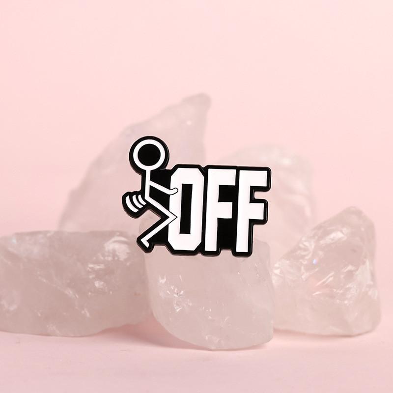 Character Cartoon Adorable Brooches In Alloy Material For Fashionable Decorations Unisex