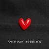 2Pcs Women Cute Red Heart Brooches Romantic Love Heart Resin Pins Mini Decorative Fashion Lovers Gift Clothes Bag Accessories