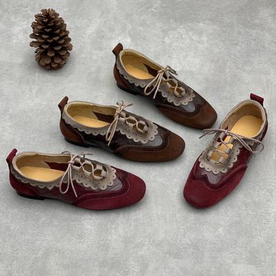 Retro Round-toe Low-top Flat Women's Shoes - Versatile Basic Shoes