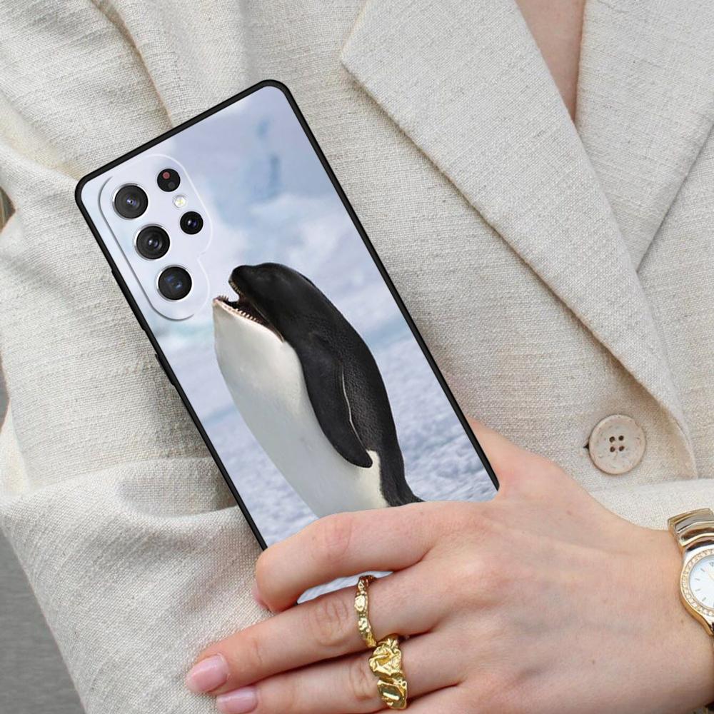Novelty Killer Whale Cell Phone Case for Samsung Galaxy S26 Ultra S25 S24 S23 S22 S21 S20 Note10 Cover