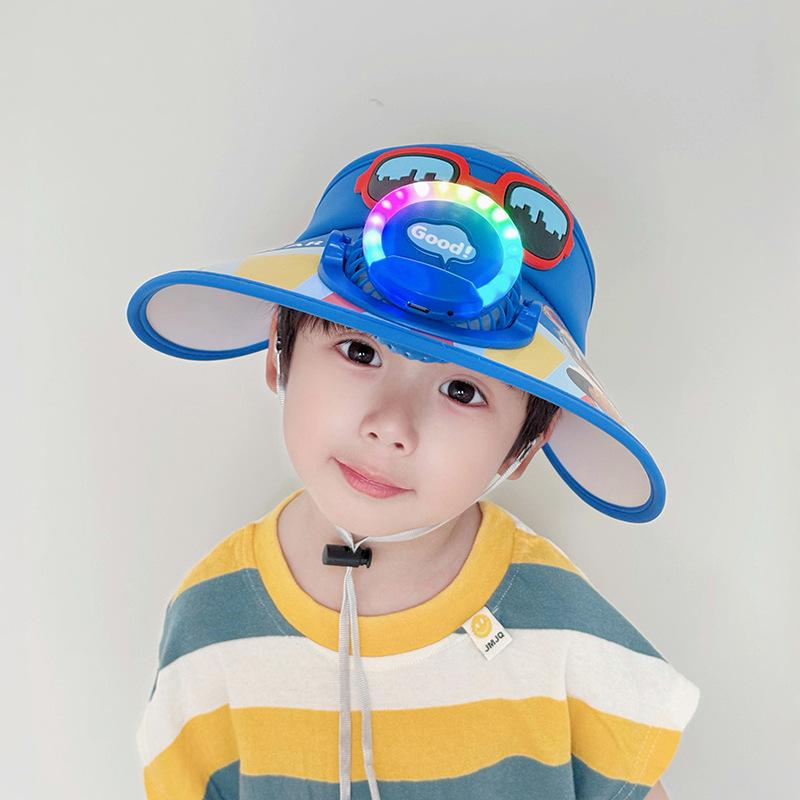 Sun Protection Fan Hat Children's Air Top Hat Summer Outdoor Anti Ultraviolet Air Top Sun Hat Sun Hat Girl's Hat
