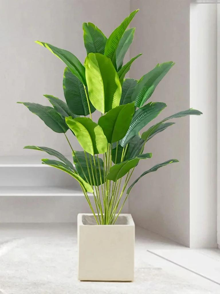 1 Stück Künstliche Pflanzen Große Tropische Palme Gefälschte Bananenpflanzen Blätter Real Touch Kunststoff Monstera Pflanze Für Hausgarten Dekor