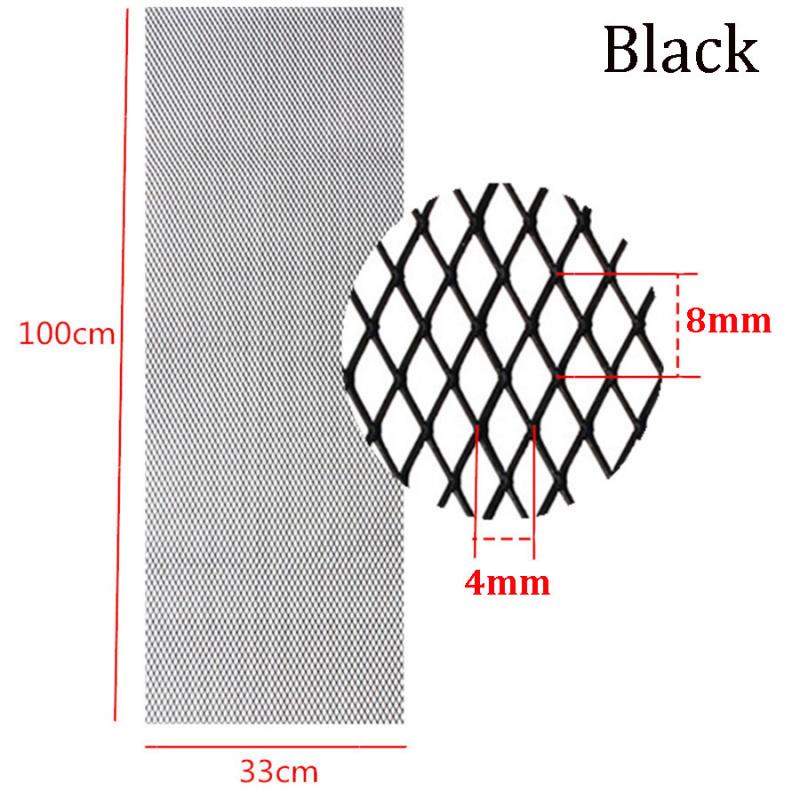 Universal Black Aluminium Rhombus Style Car Tuning Grill Thickened Mesh 40"X13