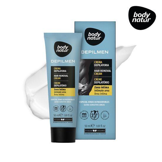 Bodynatur Hair Removal Cream for Men, Sensitive Areas, 50ml