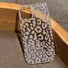 With Simple Gray Leopard Print Phone Case For iPhone 17 Air 11 12 13 14 15 16 Pro Max 16e XS X XR 16 Plus Transparent Soft Cover