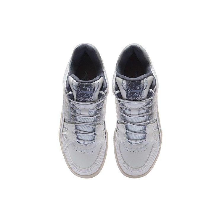 Li Ning Millennial Era TPU Fashion Abrasion Resistant Breathable Low Top Casual Shoes Men's White AZGS009-2