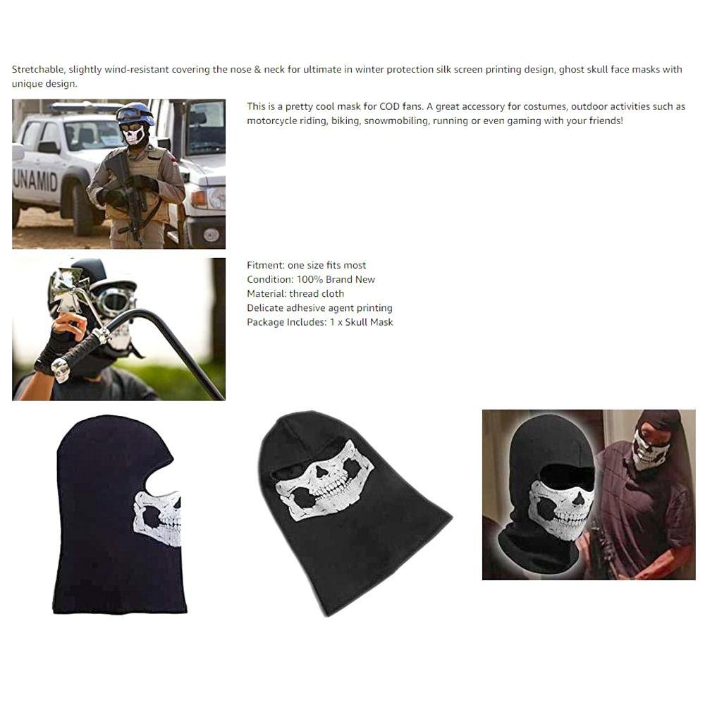 Seamless 3D Mask Funny Halloween Mask Trendy Ice Silk Head Mask Outside