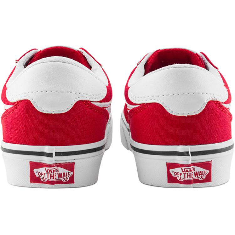 Vans Brooklyn LS Comfortable Versatile Low-Top Canvas Shoes Women sneakers Red VN000EBSGH3