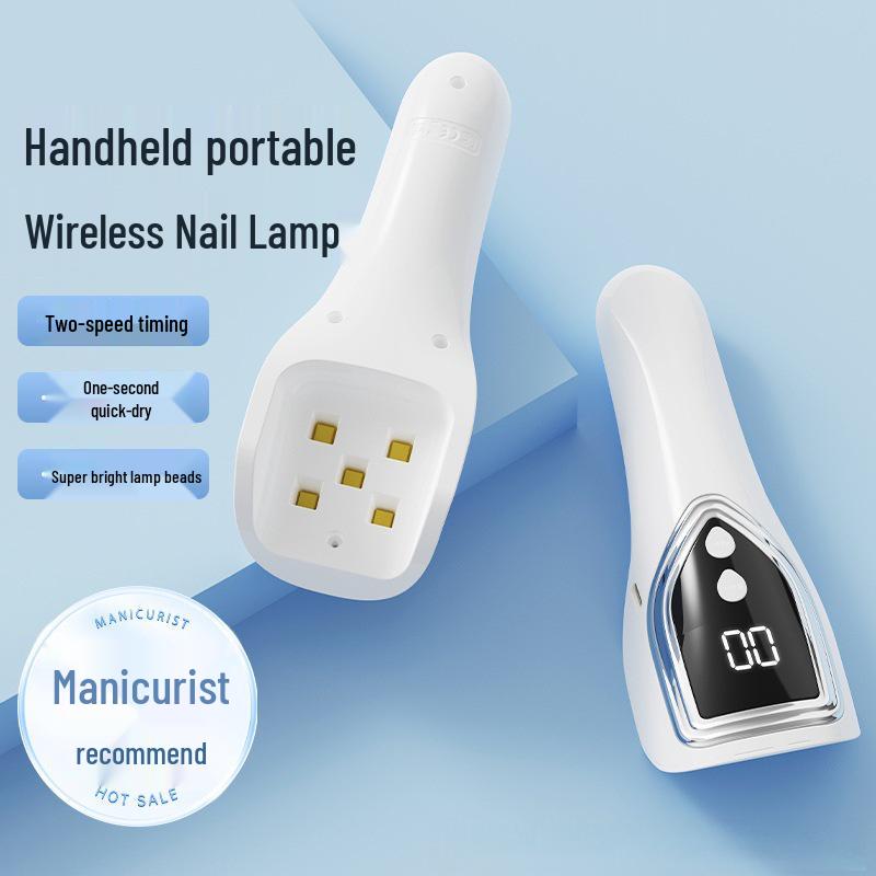 Portable Cross-Border Nail Art Phototherapy Lamp with Screen Display and Quick-Drying Spotlight Model