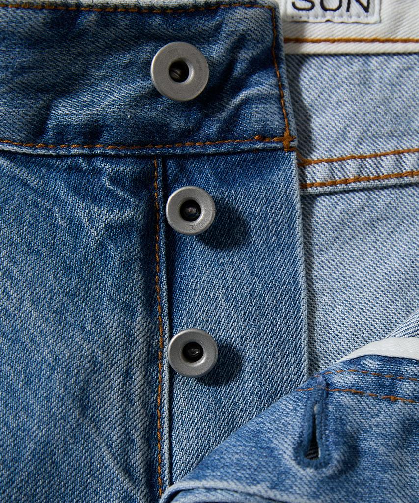 Holliseon Blueborn Damage Loose Denim Pants Light Blue