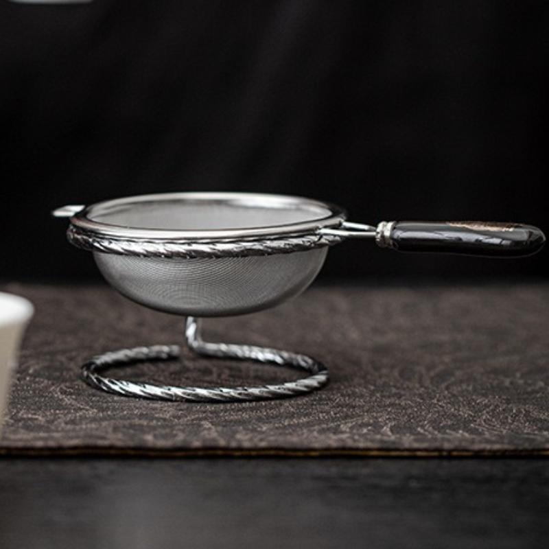 Długi uchwyt wielokrotnego użytku zaparzacz do herbaty ze stali nierdzewnej sitko do herbaty liściastej sitko do przypraw sitko do kawy filtr zabytkowe chińskie naczynia do herbaty