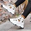 New Style Women's Shoes - Platform Heels, Hollowed-out Round Toe, Built-in Height, Sports Sandals