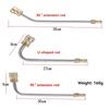 High Pressure Stainless Steel Extension Rod 1/4 Quick Insert Special-shaped Air Conditioner Cleaning Extension Rod with Nozzle
